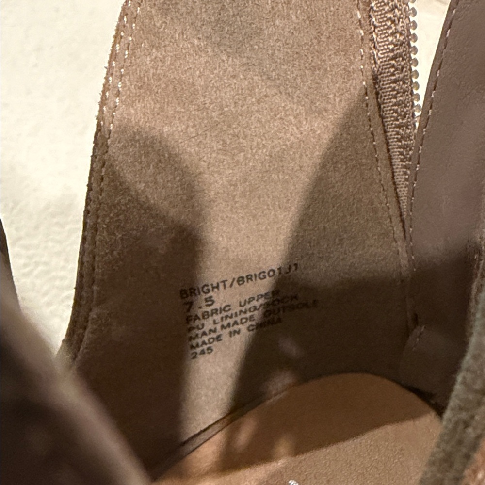 Madden Girl Taupe Cutout Heeled Boots - Picture 3 of 7